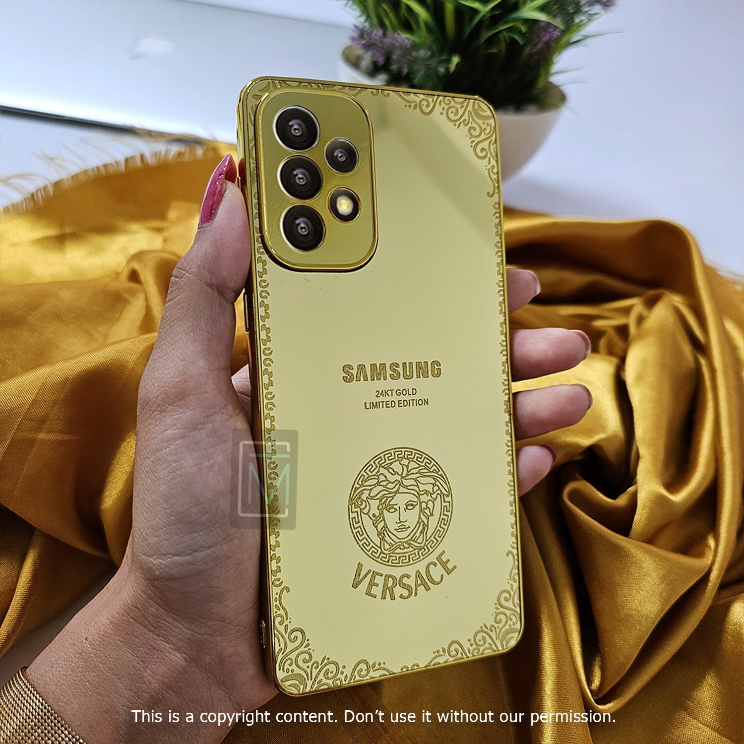 Galaxy A Series Crafted Gold Luxurious Camera Protective Case casemarts