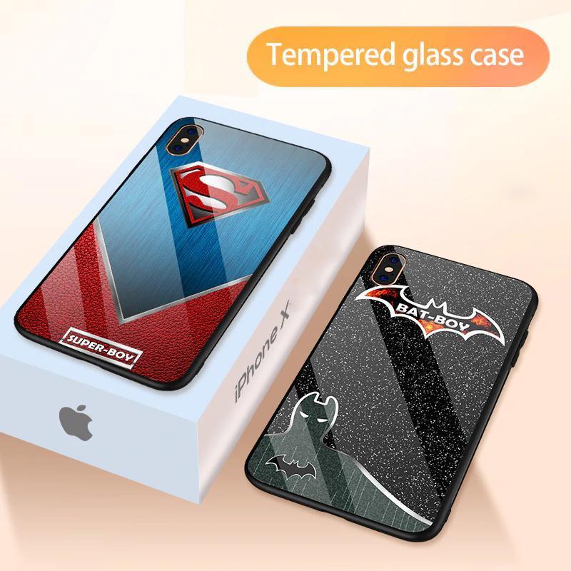 iPhone X Super Hero Series Glass Back Case casemarts