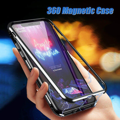 OnePlus 5T Electronic Auto-Fit Magnetic Glass Case casemarts