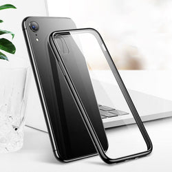 iPhone XR Ultra-Slim Glass TPU Frame Case casemarts