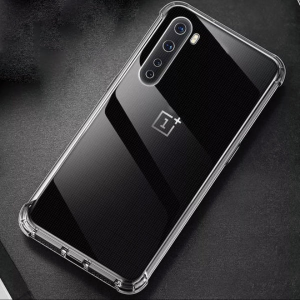 OnePlus Series (2 in 1 Combo) Anti-Knock TPU Transparent Cover + Camera Lens Protector casemarts