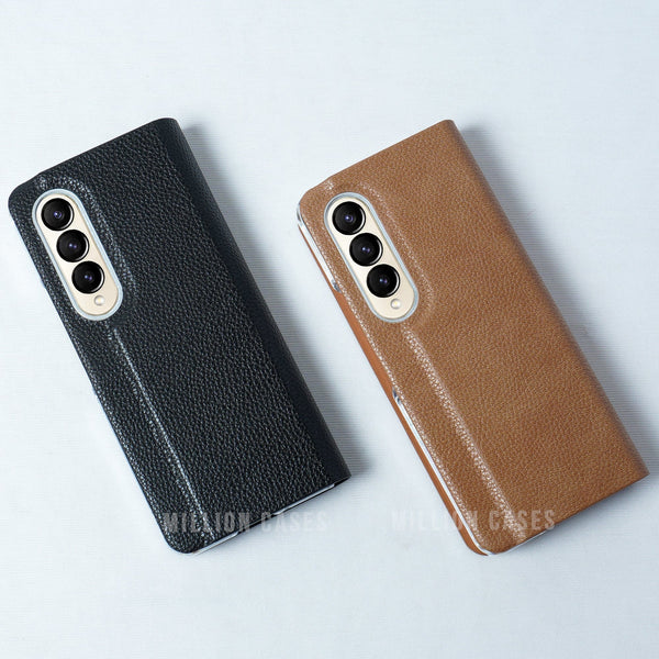 Galaxy Z Fold4 Leather Textured Slim Case casemarts