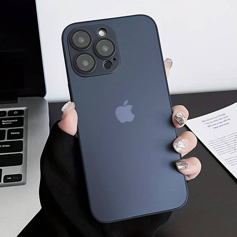 iPhone 15 Series Matte Glass Camera Lens Shell Case casemarts