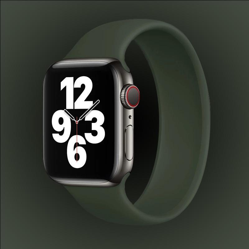 Solo Loop Strap For Apple Watch [42/44MM] - Green casemarts