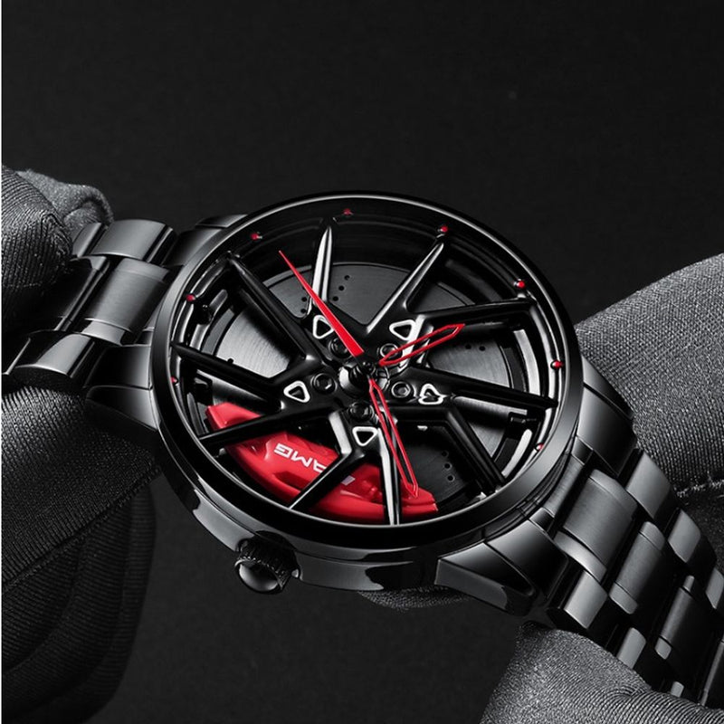 Stereoscopic AMG Car Wheel Premium Watch Shopsloom