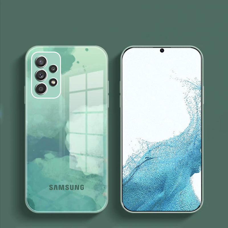 Colorful Wave Glass Phone Case - Samsung casemarts