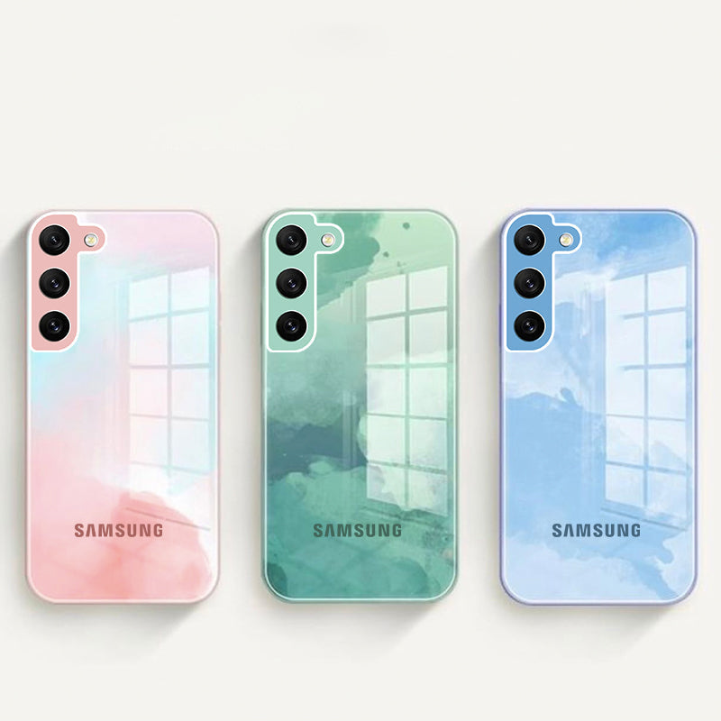 Colorful Wave Glass Phone Case - Samsung casemarts