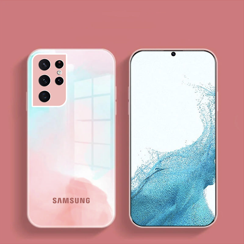 Colorful Wave Glass Phone Case - Samsung casemarts