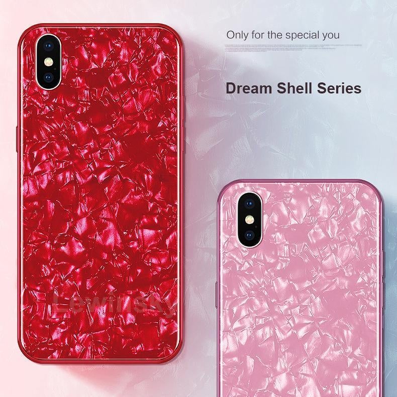 iPhone X Dream Shell Series Textured Marble Case casemarts