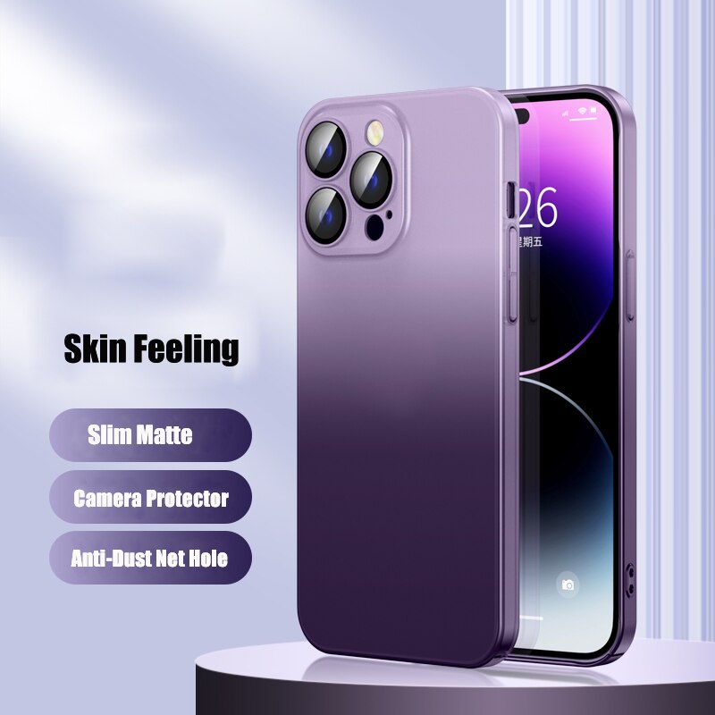 Frosted Matte Gradient Back Case - iPhone casemarts