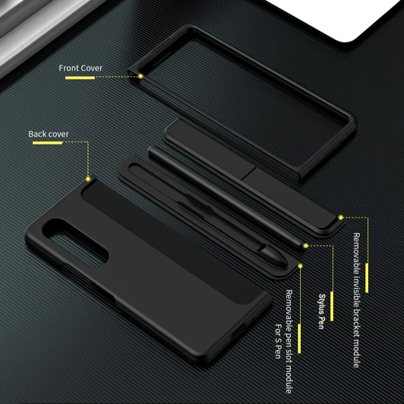 Galaxy Z Fold4 Detachable Pen Holder Kickstand Case casemarts