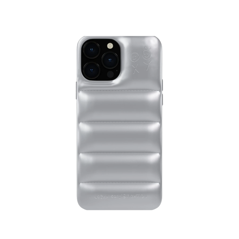 Puffer Series - Shine Silver iPhone Case NIGHT LABEL