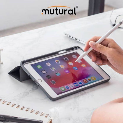 Mutural Lightweight Smart Flip Cover Stand with Pen Slot for iPad 10.5 inch casemarts