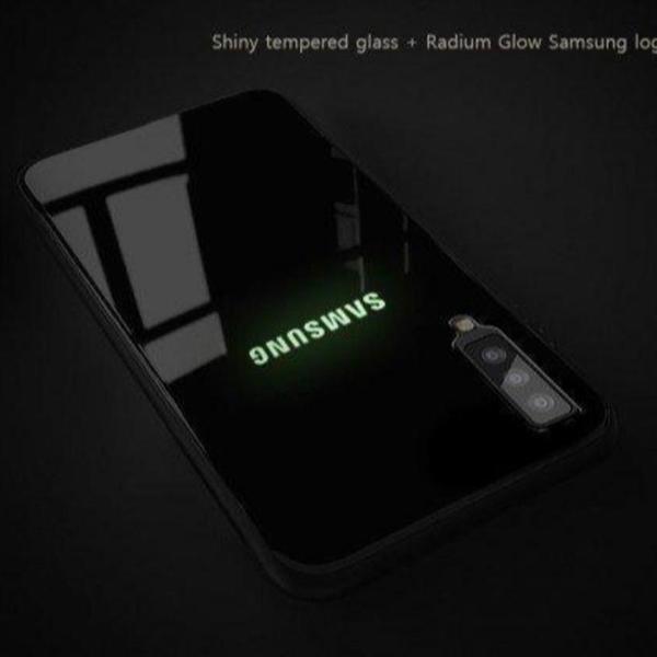 Galaxy A70 Radium Glow Light Illuminated Logo 3D Case casemarts