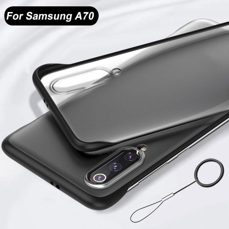 Galaxy A70 Luxury Frameless Transparent Case casemarts