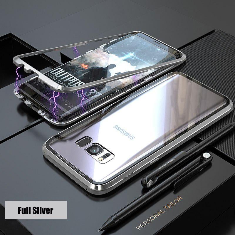 Galaxy Series Electronic Auto-Fit Magnetic Transparent Glass Case casemarts