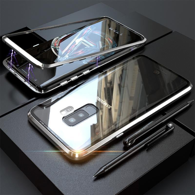 Galaxy Series Electronic Auto-Fit Magnetic Transparent Glass Case casemarts