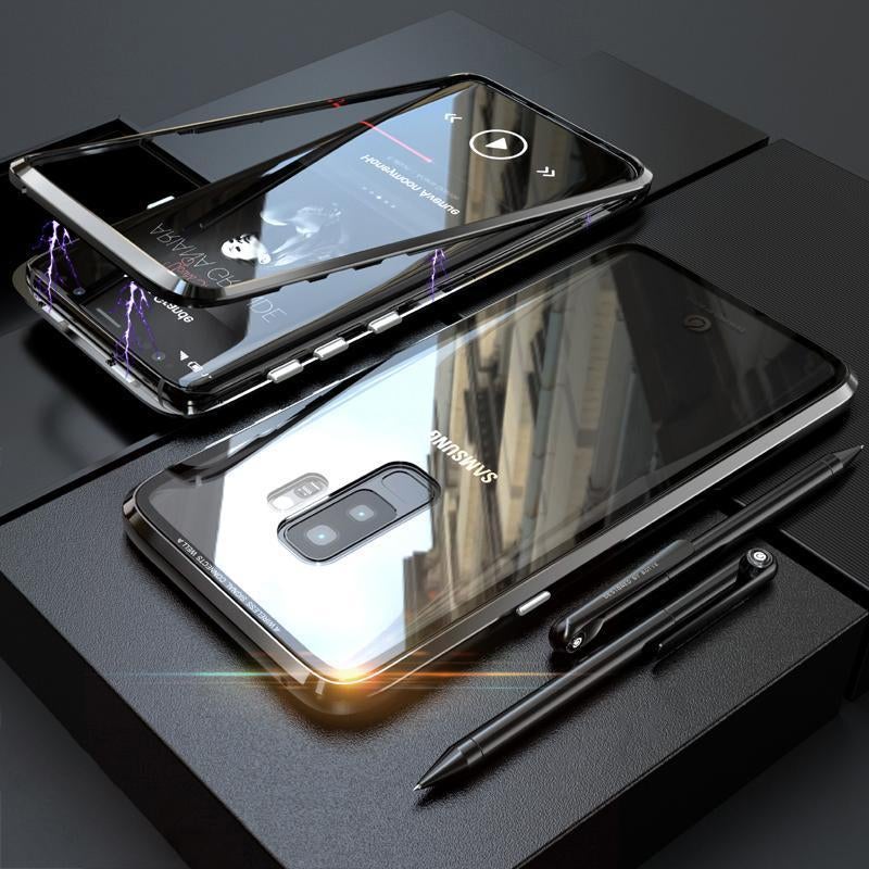 Galaxy Series Electronic Auto-Fit Magnetic Transparent Glass Case casemarts