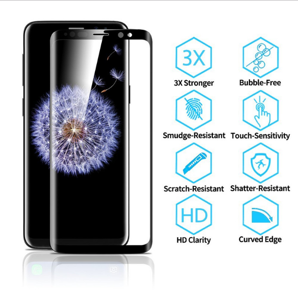 Galaxy S9 Curved Edge 4D Tempered Glass casemarts