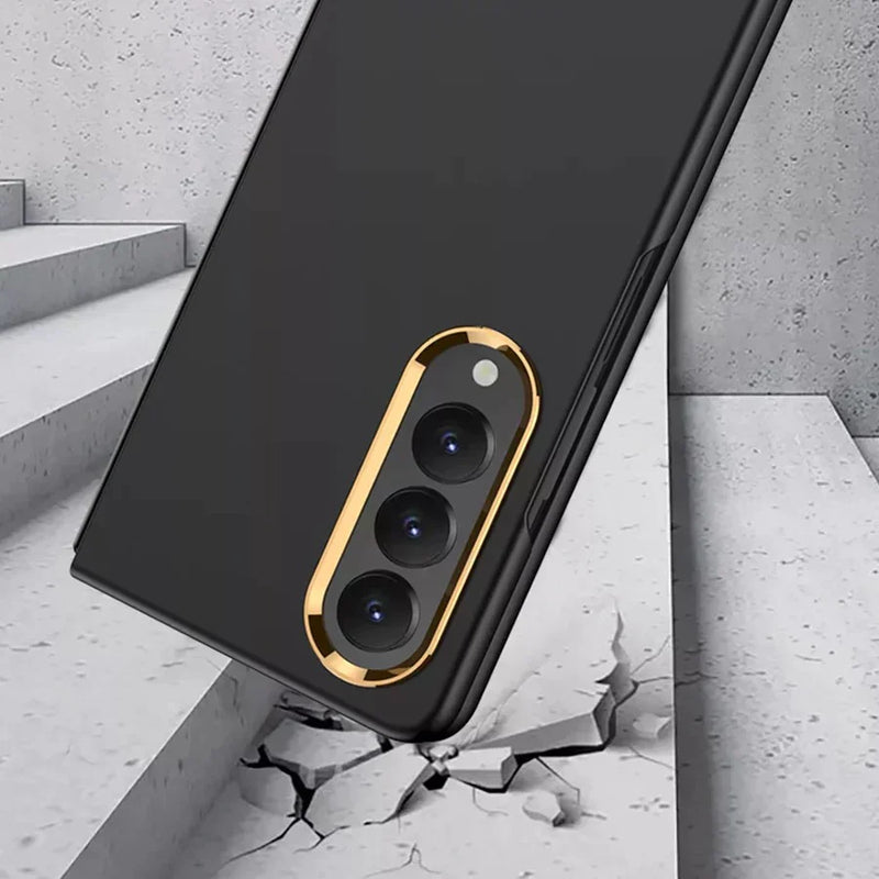 Galaxy Z Fold4 Camera Edge Gold Plated Case casemarts