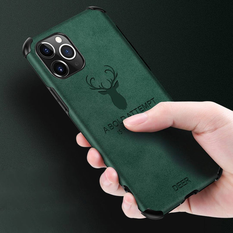 iPhone 11 Series Shockproof Deer Leather Texture Case casemarts