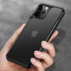 iPhone 12 Opaque Matte Carbon Fiber TPU Armor Case casemarts