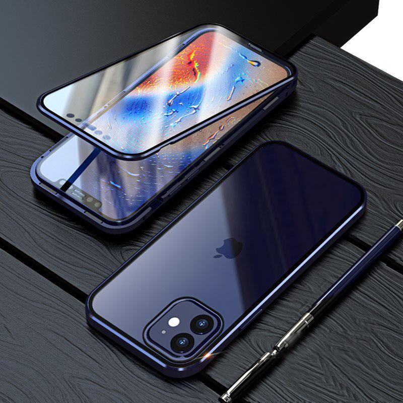 iPhone 12 Mini Electronic Auto-Fit (Front+ Back) Glass Magnetic Case casemarts