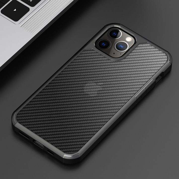 iPhone 12 Series Opaque Matte Carbon Fiber TPU Armor Case casemarts