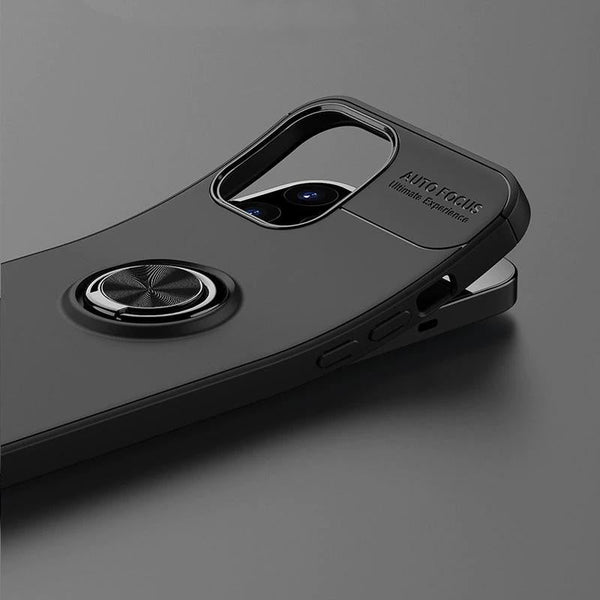 iPhone 12 Pro Metallic Finger Ring Holder Matte Case casemarts