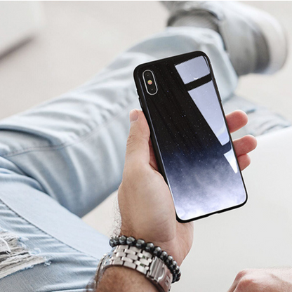 iPhone X Exquisite Moonlit Soft Edge Glass Case casemarts