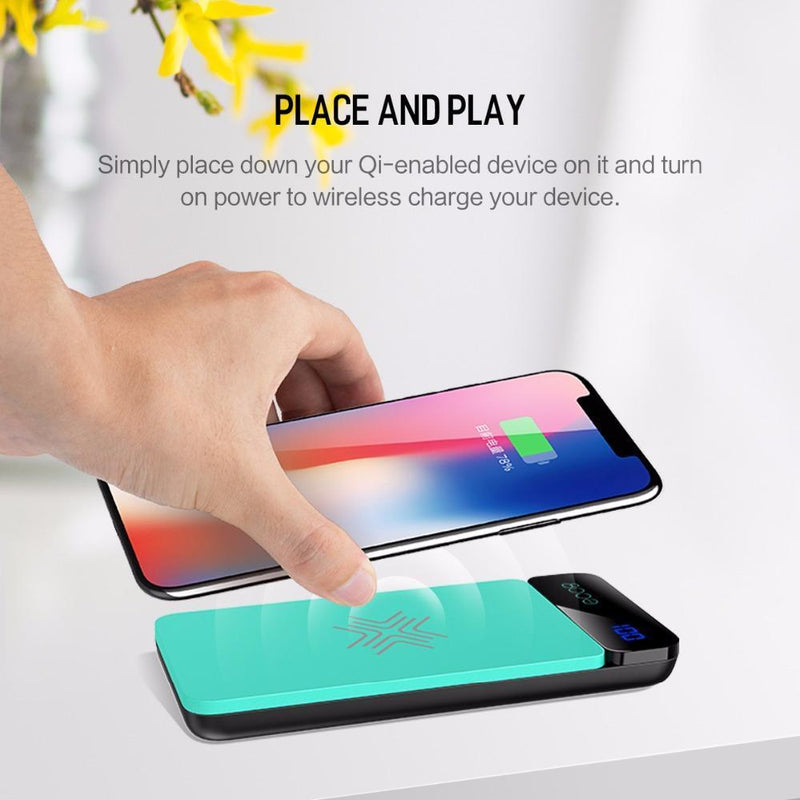 ROCK QI Wireless Charger + 8000mAh Power Bank casemarts