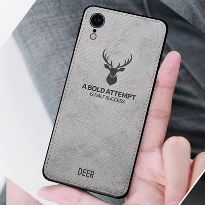 iPhone XR (3 in 1 Combo) Deer Case + Tempered Glass + Earphones casemarts