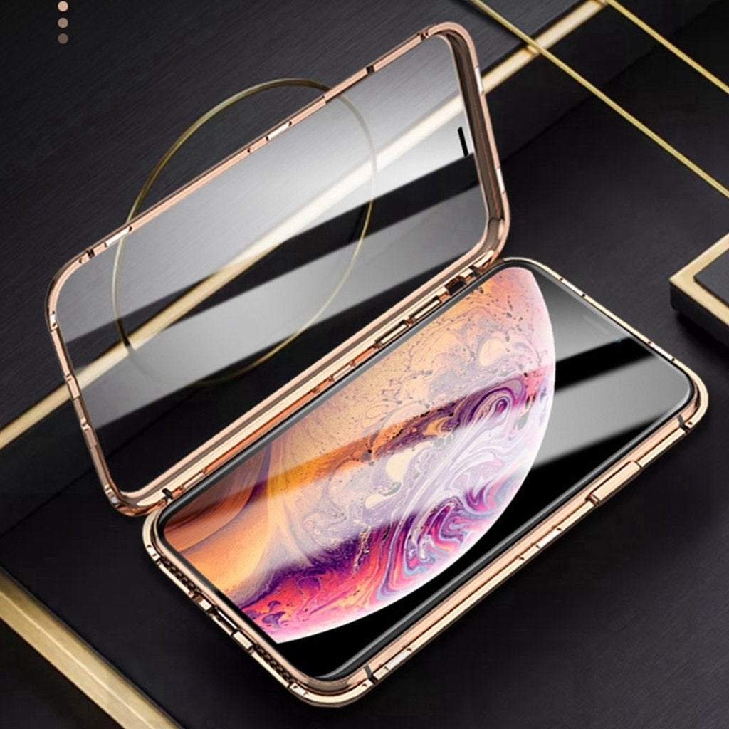 iPhone XR Electronic Auto-Fit (Front+ Back) Glass Magnetic Case casemarts