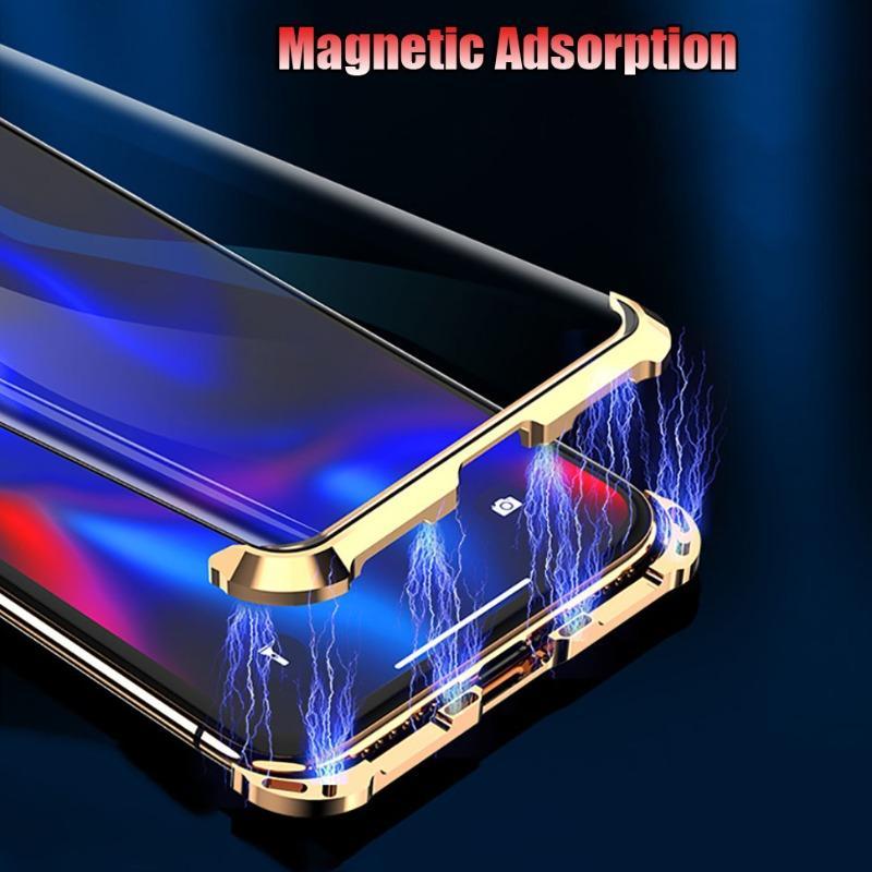 iPhone XR Frameless Auto-Fit (Front+ Back) Magnetic Glass Case casemarts