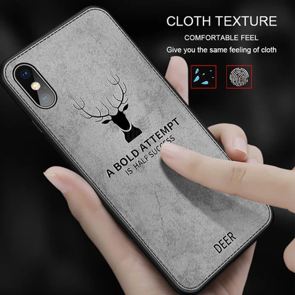 iPhone XS Max Deer Pattern Inspirational Soft Case casemarts