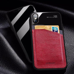 JOYROOM ® iPhone XS Max Leather Texture Polarized Lens Case casemarts