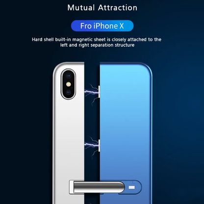 iPhone X Auto-Fit Magnetic Colour Contrast Kickstand Case casemarts