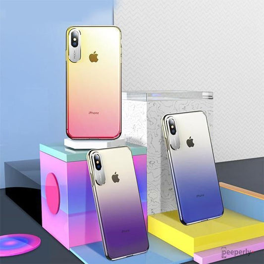 Rock ® iPhone X Aura Gradient Glaze Back Case casemarts