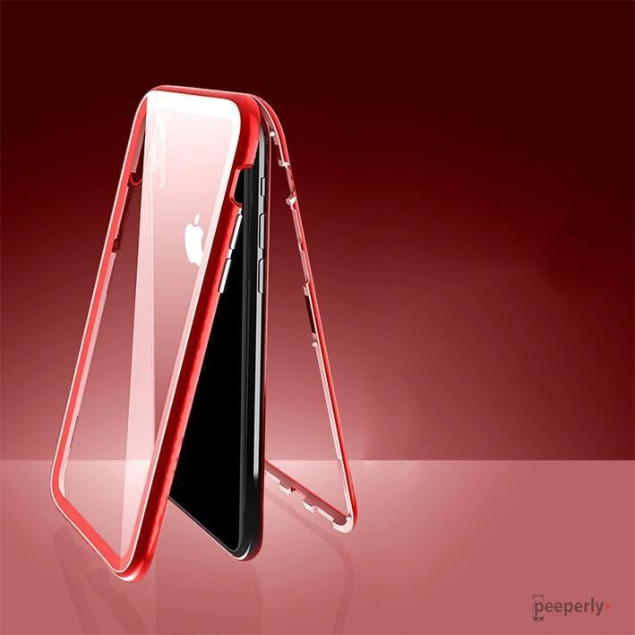 iPhone XS Max Electronic Auto-Fit Magnetic Transparent Glass Case casemarts