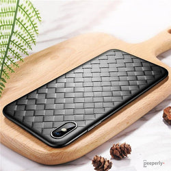 iPhone XS Max Ultra Thin Soft Grid Weaving Case casemarts