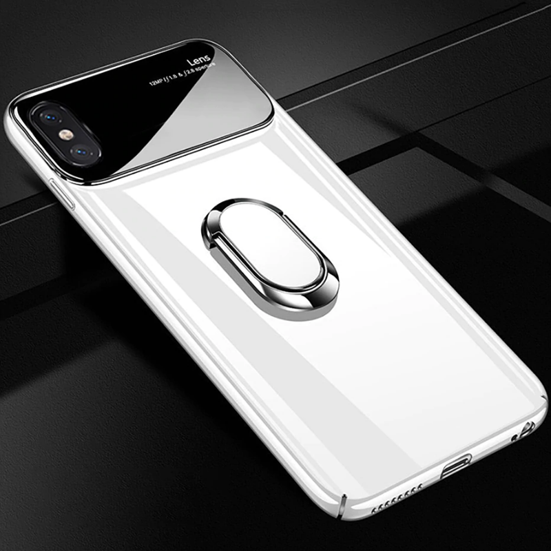 iPhone XS Max Mirror Lens Metallic Ring Holder Case casemarts