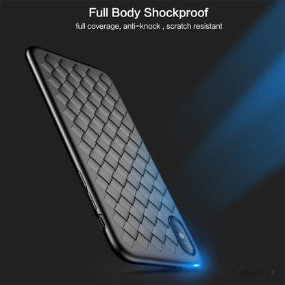 iPhone XS Max Ultra Thin Soft Grid Weaving Case casemarts