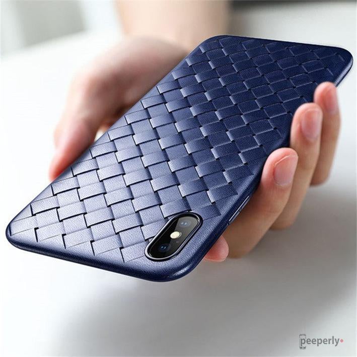 iPhone XS Max Ultra Thin Soft Grid Weaving Case casemarts