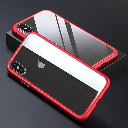 iPhone XS Max Electronic Auto-Fit Magnetic Transparent Glass Case casemarts