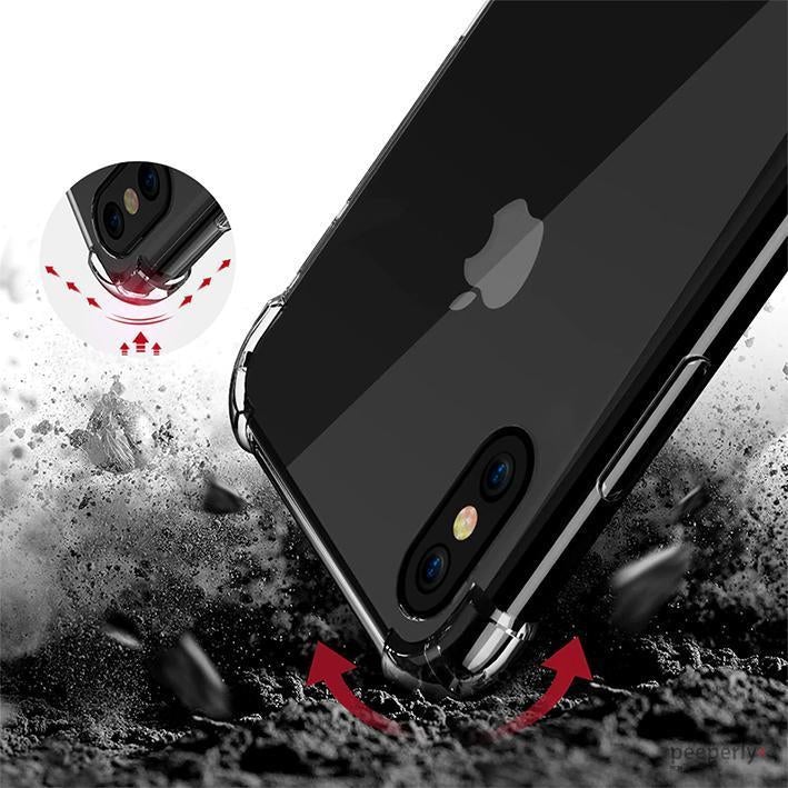 MK ® iPhone X King Kong Anti Shock TPU Transparent Case casemarts