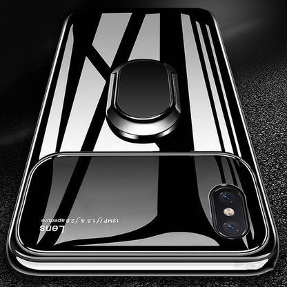 iPhone XS Max Mirror Lens Metallic Ring Holder Case casemarts