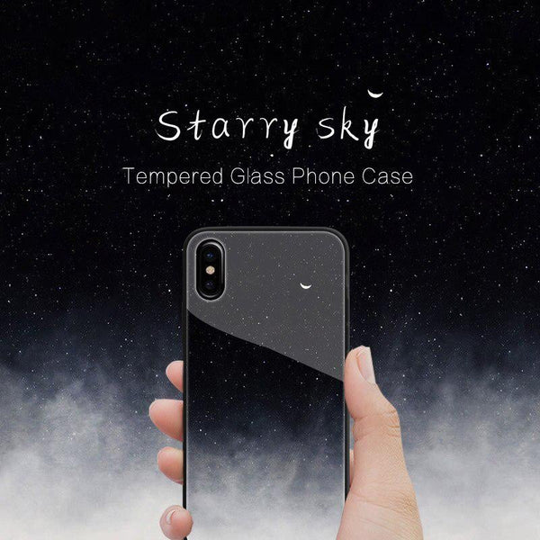 iPhone X Exquisite Moonlit Soft Edge Glass Case casemarts