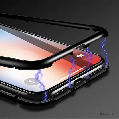 iPhone XS Max Electronic Auto-Fit Magnetic Transparent Glass Case casemarts