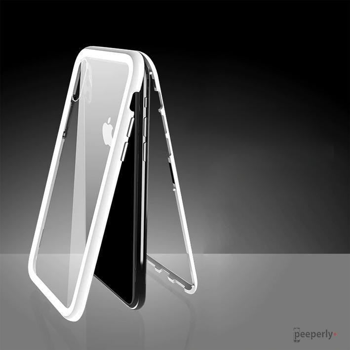 iPhone XS Max Electronic Auto-Fit Magnetic Transparent Glass Case casemarts