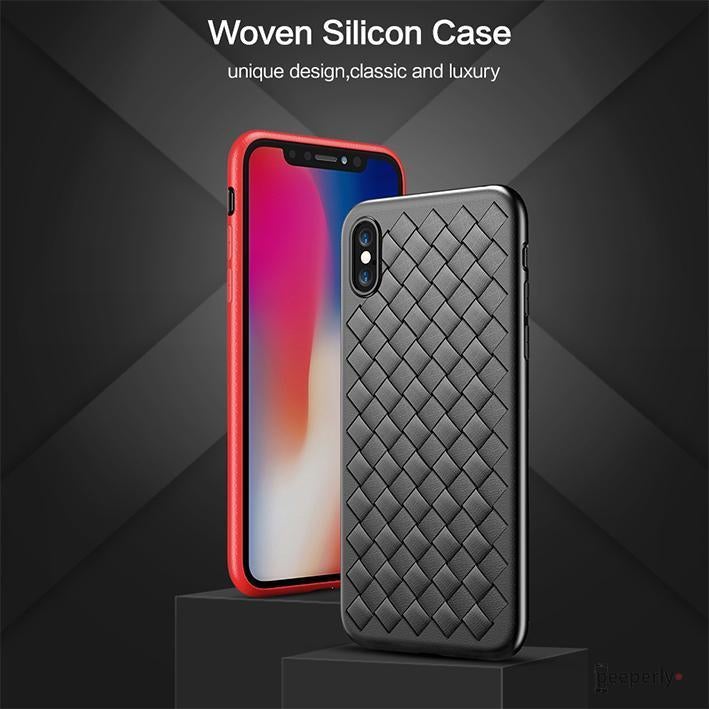 iPhone XS Max Ultra Thin Soft Grid Weaving Case casemarts